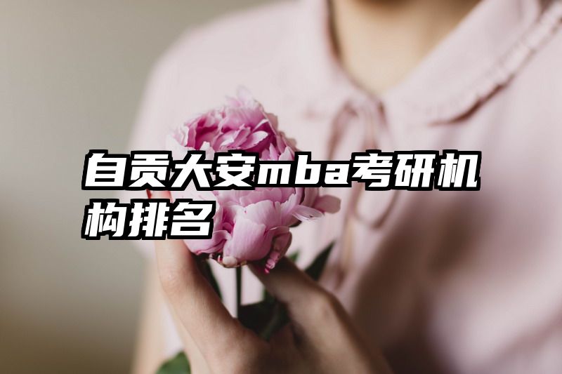 自贡大安mba考研机构排名