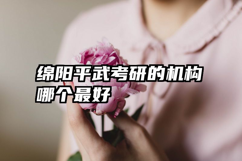 绵阳平武考研的机构哪个最好