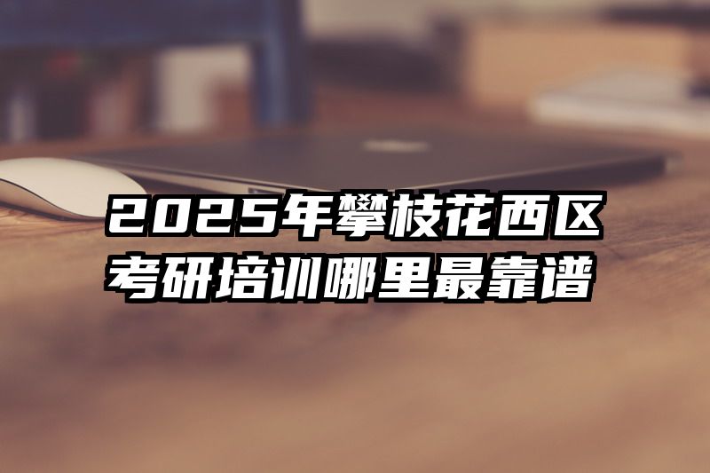 2025年攀枝花西区考研培训哪里最靠谱