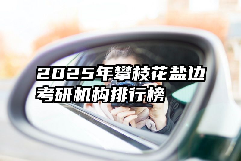 2025年攀枝花盐边考研机构排行榜