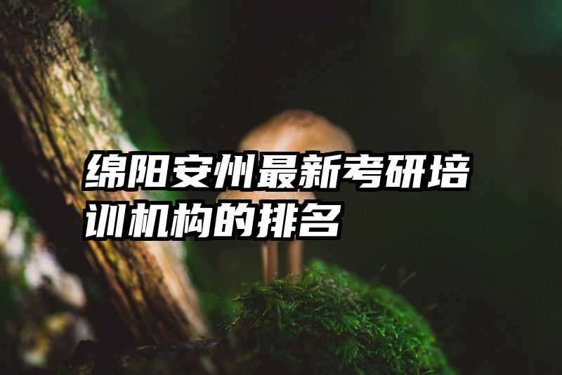 绵阳安州最新考研培训机构的排名