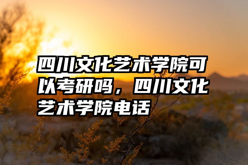 四川文化艺术学院可以考研吗，四川文化艺术学院电话