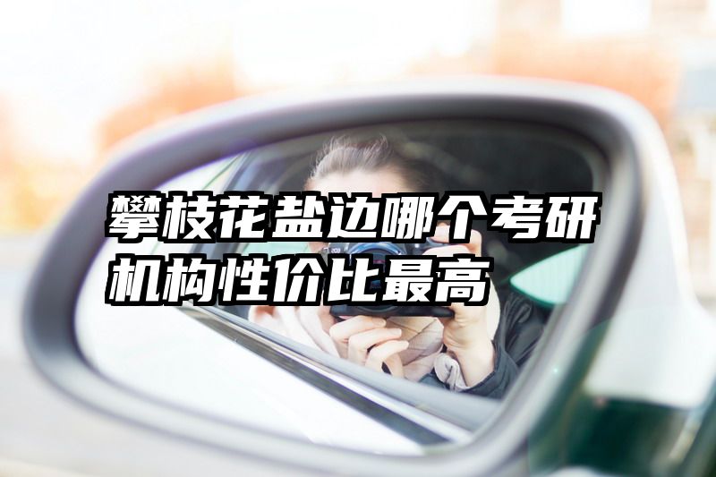 攀枝花盐边哪个考研机构性价比最高
