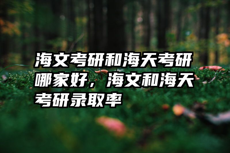 海文考研和海天考研哪家好，海文和海天考研录取率