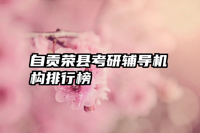 自贡荣县考研辅导机构排行榜