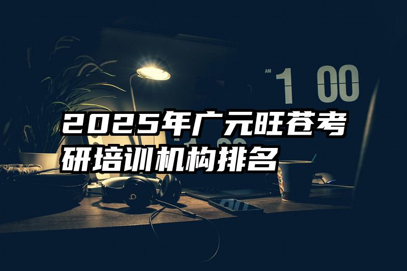 2025年广元旺苍考研培训机构排名