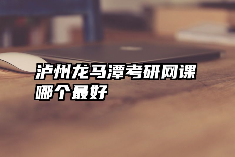 泸州龙马潭考研网课哪个最好