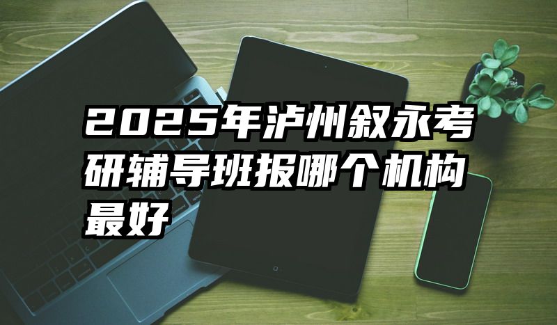 2025年泸州叙永考研辅导班报哪个机构最好