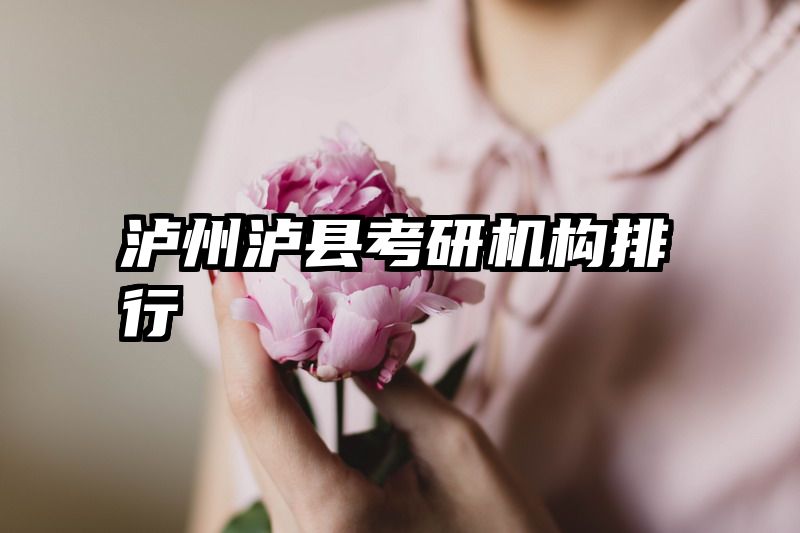 泸州泸县考研机构排行