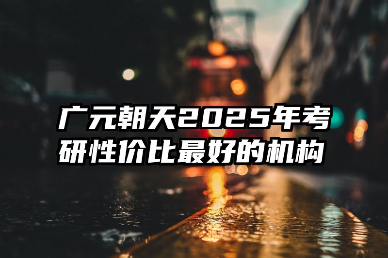 广元朝天2025年考研性价比最好的机构