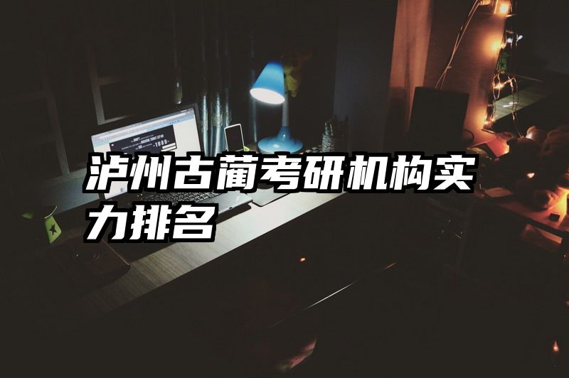 泸州古蔺考研机构实力排名