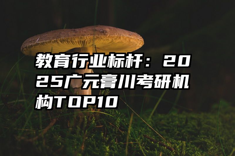 教育行业标杆：2025广元膏川考研机构TOP10