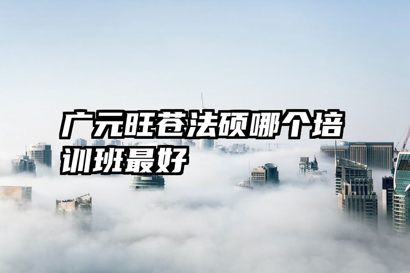 广元旺苍法硕哪个培训班最好