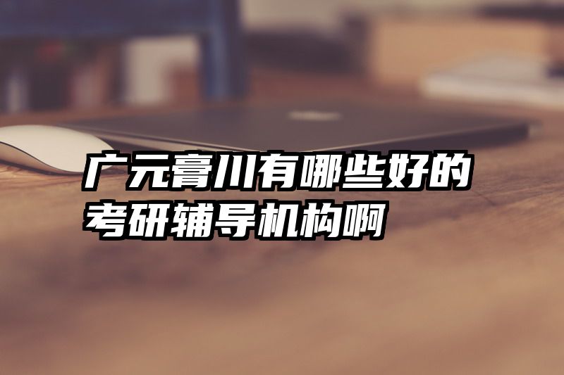 广元膏川有哪些好的考研辅导机构啊