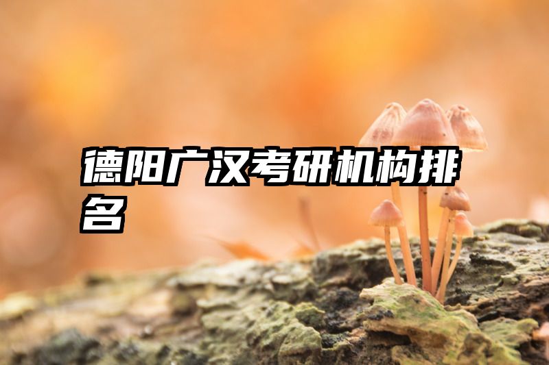 德阳广汉考研机构排名