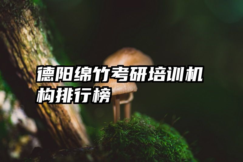 德阳绵竹考研培训机构排行榜