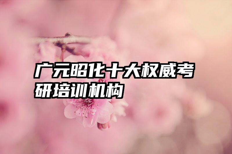 广元昭化十大权威考研培训机构