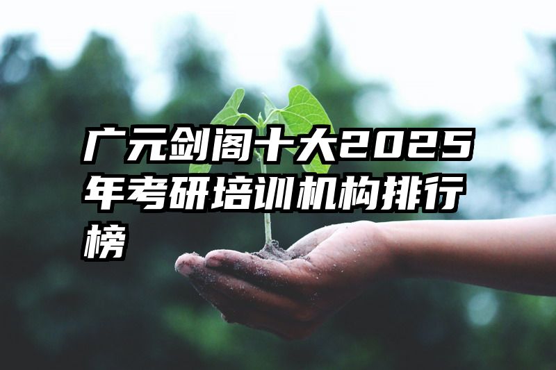 广元剑阁十大2025年考研培训机构排行榜