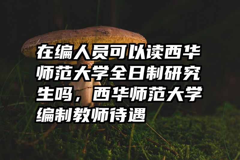 在编人员可以读西华师范大学全日制研究生吗，西华师范大学编制教师待遇