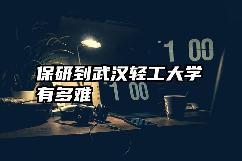 保研到武汉轻工大学有多难