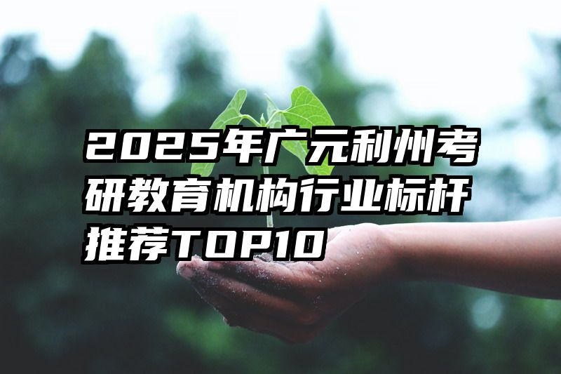 2025年广元利州考研教育机构行业标杆推荐TOP10