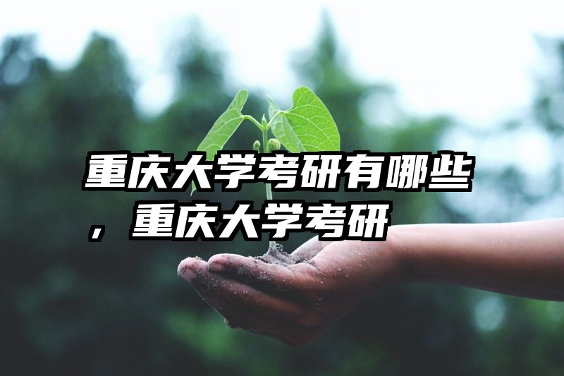 重庆大学考研有哪些,重庆大学考研