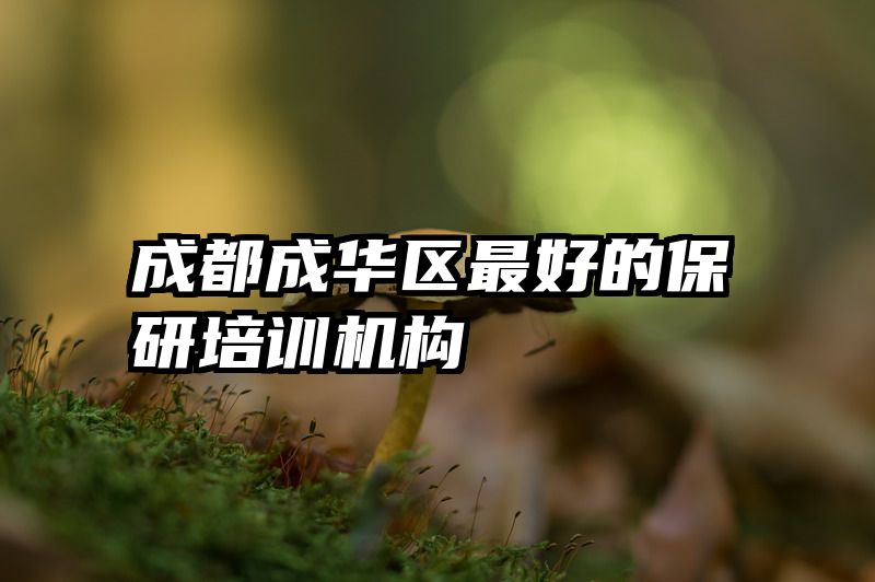成都成华区最好的保研培训机构