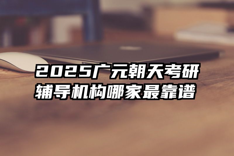 2025广元朝天考研辅导机构哪家最靠谱