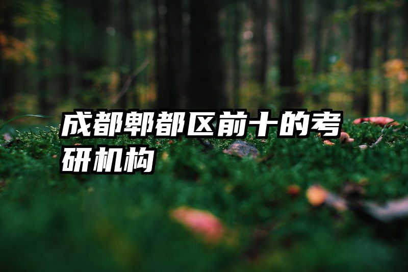 成都郫都区前十的考研机构