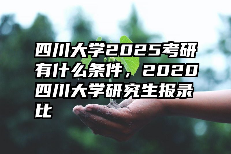 四川大学2025考研有什么条件，2020四川大学研究生报录比