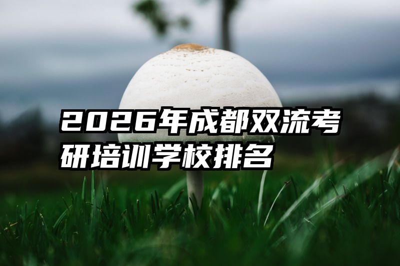 2026年成都双流考研培训学校排名
