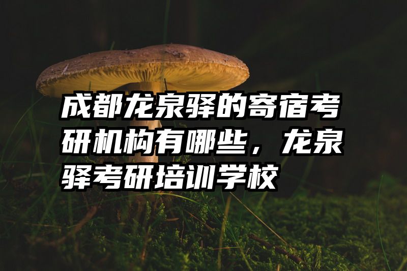 成都龙泉驿的寄宿考研机构有哪些，龙泉驿考研培训学校