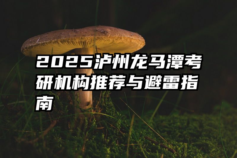 2025泸州龙马潭考研机构推荐与避雷指南