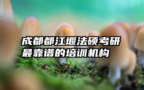 成都都江堰法硕考研最靠谱的培训机构