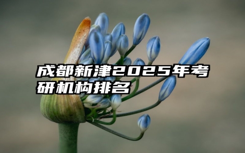 成都新津2025年考研机构排名